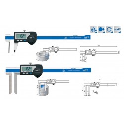 Subler digital pentru canale interioare 0 - 150 mm Helios Preisser Model 1326 cu transmitere date